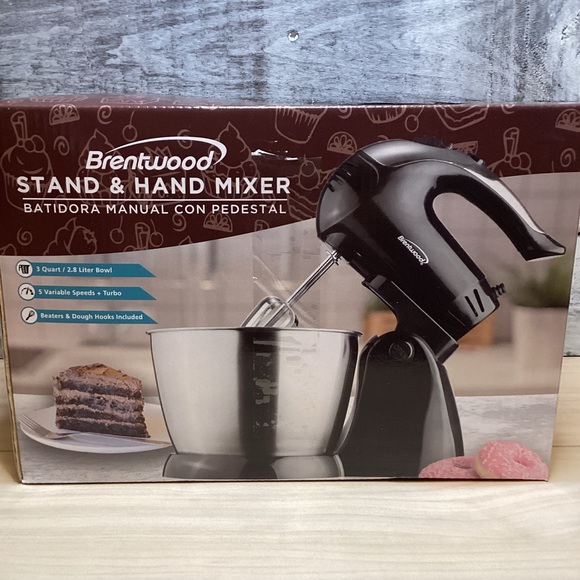 BRENTWOOD SM-1153 5-SPEED + TURBO STAND MIXER, BLACK - Picture 8 of 12